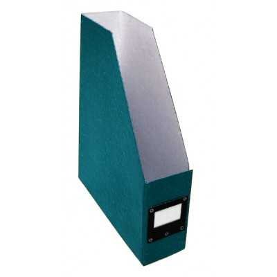 Revistero de cartón montado VERDE INGLES Paperland