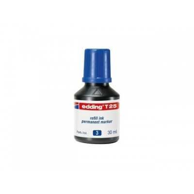Tinta recarga T 25 marcador permanente AZUL x30 ml Edding
