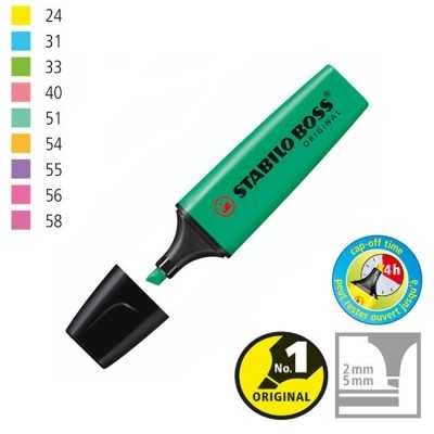 Resaltador Boss TURQUESA Stabilo