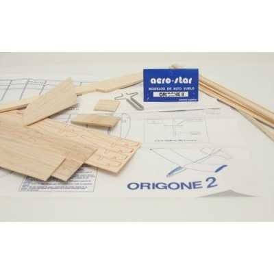 Avión tte. Origone 2 en bolsa p/armar Aerostar