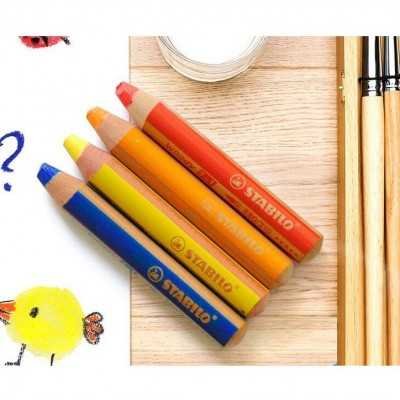 Lápiz Woody 3 en 1 ACUARELABLE Stabilo x unidad