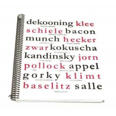 Cuaderno espiralado p/boceto oficio letras rojas 120gr