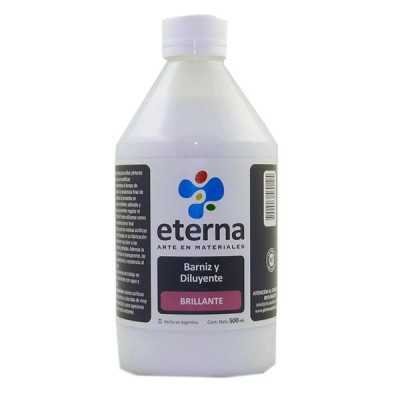 Barniz y diluyente al agua brillante 500 ml Eterna