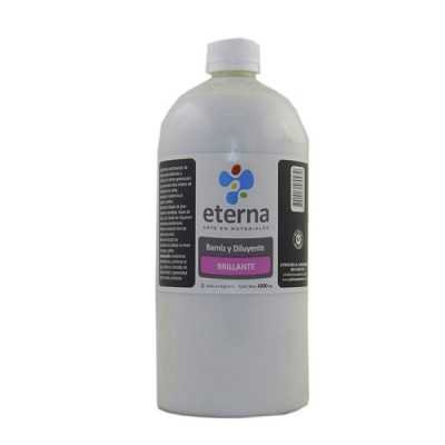 Barniz y diluyente al agua brillante 1000 ml Eterna