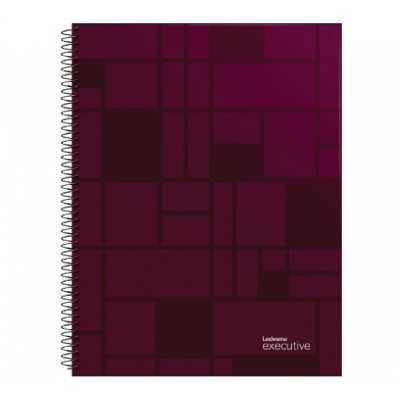 Cuaderno con espiral A4 tapa plastica Executive bordo x 84 hojas rayado Ledesma