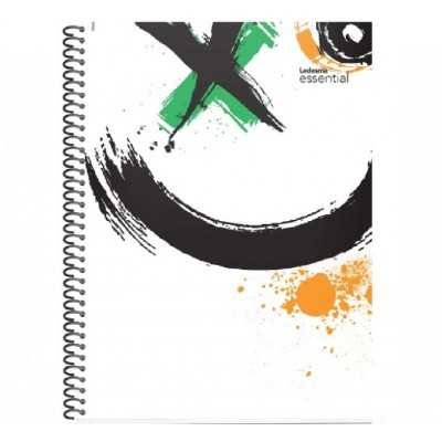 Cuaderno con espiral A4 tapa plastica Essential cristal x 84 hojas cuadriculado Ledesma
