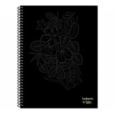 Cuaderno con espiral 21x27 cm tapa plastica Bio x 84 hojas rayado Ledesma