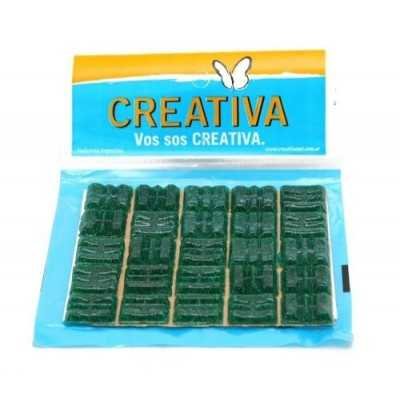 Venecitas x 25 Verde Turqueza Creativa