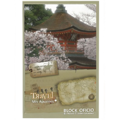 Block Oficio CUADRICULADO x80 hojas Mis Apuntes