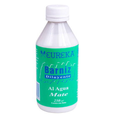 Barniz y diluyente acrilico mate 250cc Eureka