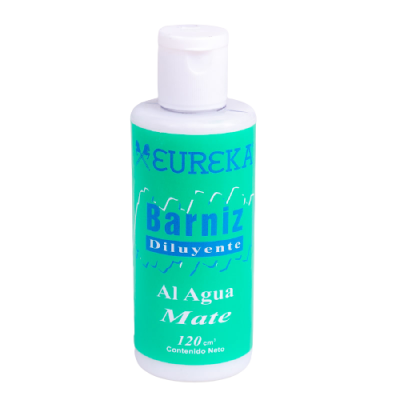 Barniz y diluyente acrilico mate 120cc Eureka