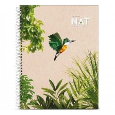 Cuaderno con espiral A4 tapa flexible NAT x 70 hojas cuadriculado Ledesma