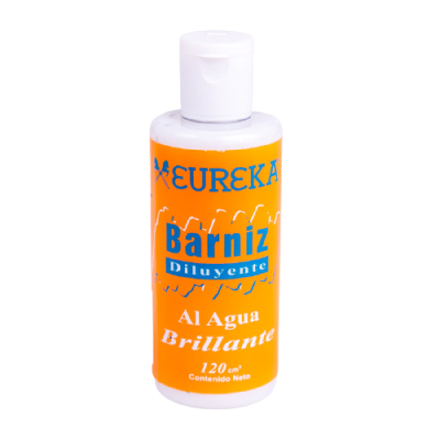 Barniz y diluyente acrilico brillante 120cc Eureka