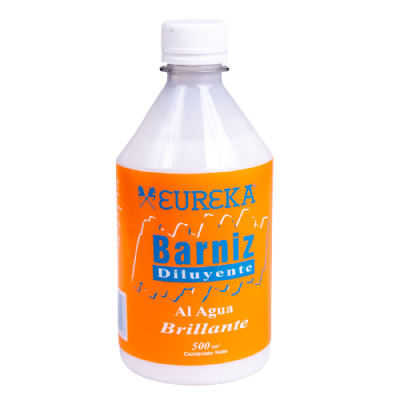 Barniz y diluyente acrilico brillante 500cc Eureka