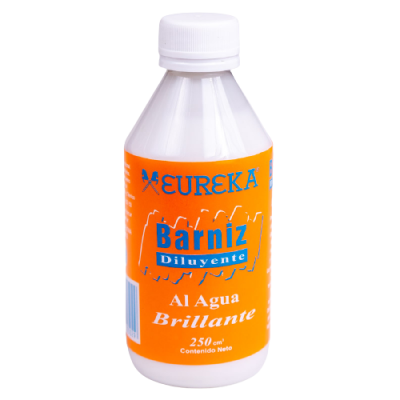 Barniz y diluyente acrilico brillante 250cc Eureka