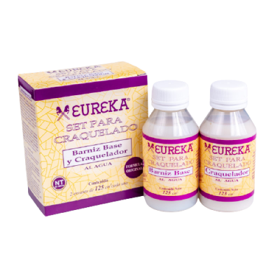 Set para craquelado al agua 125cc Eureka