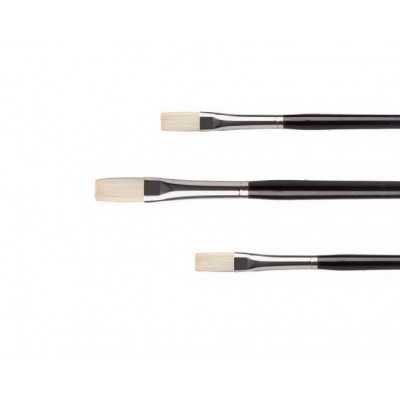 Pincel chato mango largo sintético Serie 118 Casan desde N°2