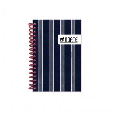 Libreta con espiral 12x8 cm rayada x40 hojas Norte