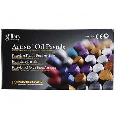 Pastel al óleo Colores Metálicos x12 unidades Mungyo