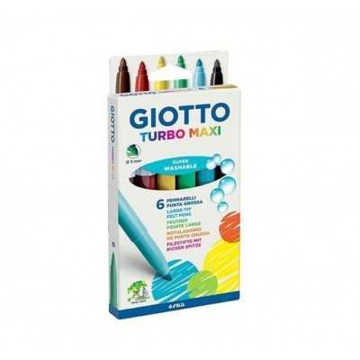 Marcadores TURBO MAXI x6 colores Giotto