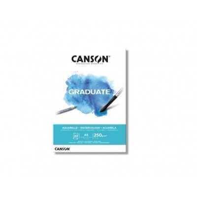 Block Acuarelle Graduate A5 de 250 gramos x20 hojas Canson