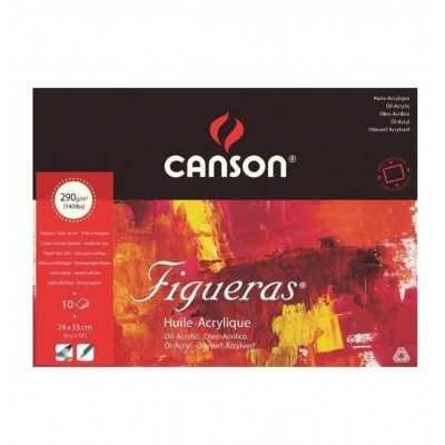 Block Figueras para Óleo-Acrílico 24x32 cm de 290 gramos x10 hojas Canson