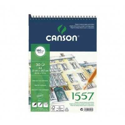 Block Dibujo espiralado 1557  A4 de 180 gramos x30 hjs Canson