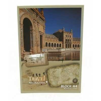 Block emblocado A4 x 80 hojas liso Mis Apuntes