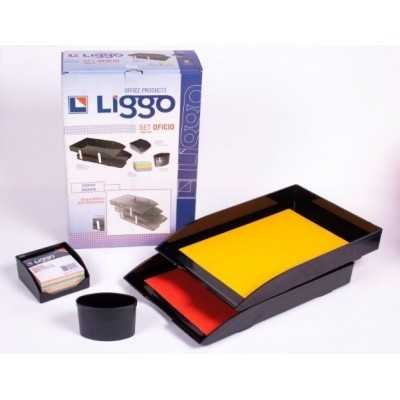 Set de escritorio oficio Negro Liggo Trade