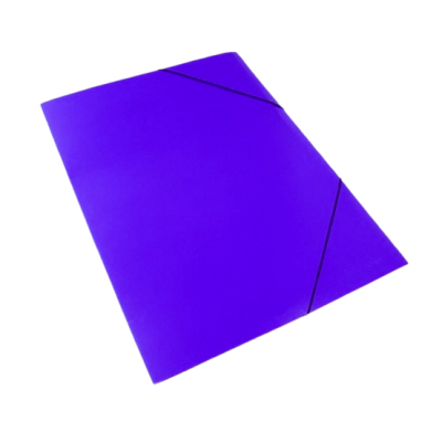 Carpeta Oficio 3 Solapas VIOLETA con elástico plastificada Tandil