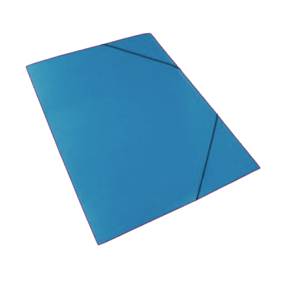 Carpeta Oficio 3 Solapas CELESTE con elástico plastificada Tandil