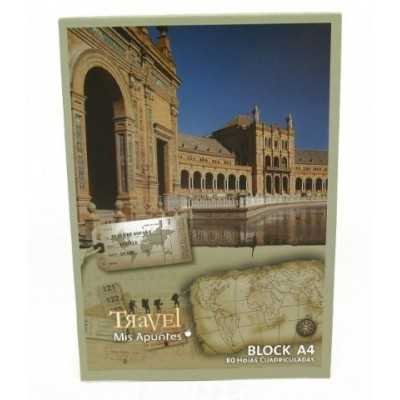Block emblocado A4 x 80 hojas cuadriculado Mis Apuntes