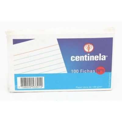Fichas nº1 rayadas x 100 unidades Centinela