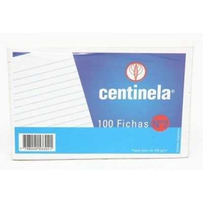 Fichas nº2 rayadas x 100 unidades Centinela