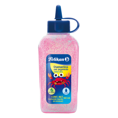 Adhesivo glitter x60 ml ROSA PASTEL Pelikan