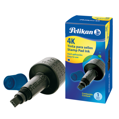 Tinta para sellos 4K AZUL x28 cc Pelikan