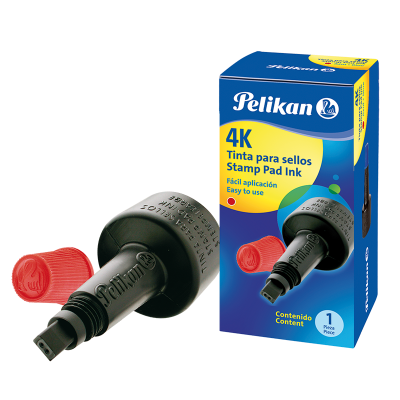 Tinta para sellos 4K ROJO x28 cc Pelikan