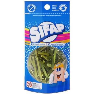 Broches dorados Nº10 de 40 mm x100 unidades Sifap