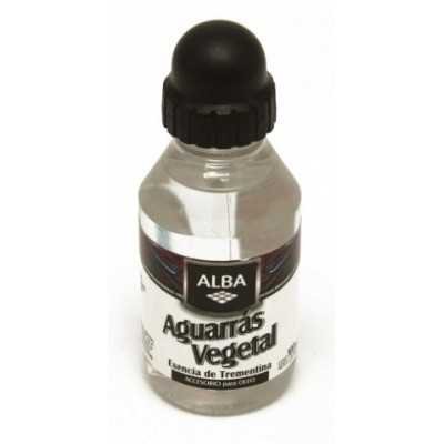 Aguarras vegetal x100cc Alba accesorio p/oleo Alba