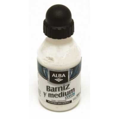 Barniz/medium mate x100cc accesorio p/acrilico Alba