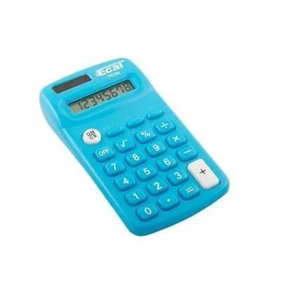 Calculadora bolsillo LAMA 8 digitos celeste Ecal