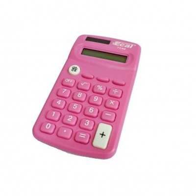 Calculadora bolsillo LAMA 8 digitos rosa Ecal