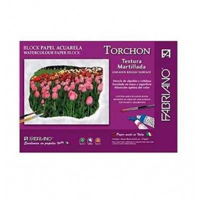 Block Acuarela 24x35 cm Torchon de 270 gramos x10 hojas Fabriano