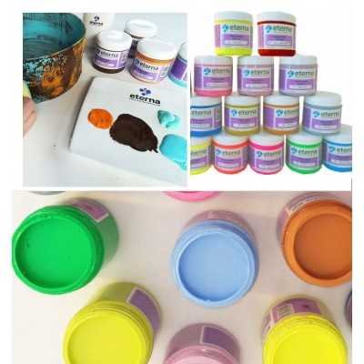 Pintura Chalk Mate colores FLUO x200 ml Eterna