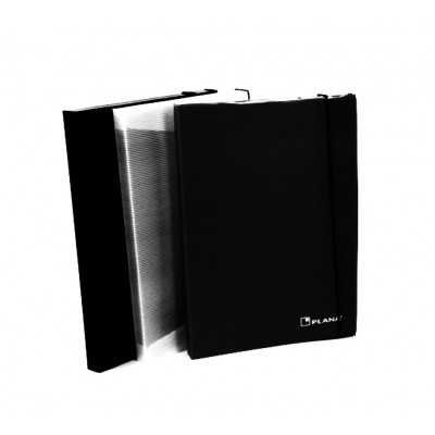 Carpeta 3 solapas con elastico negro Plana