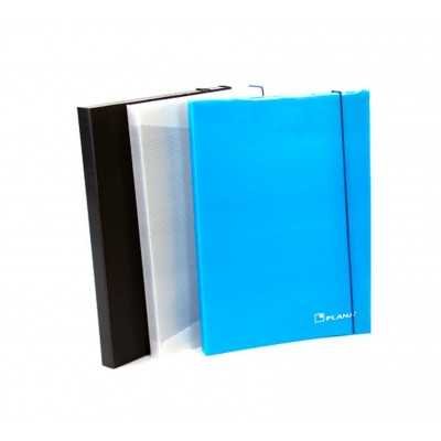 Carpeta 3 solapas con elastico azul Plana