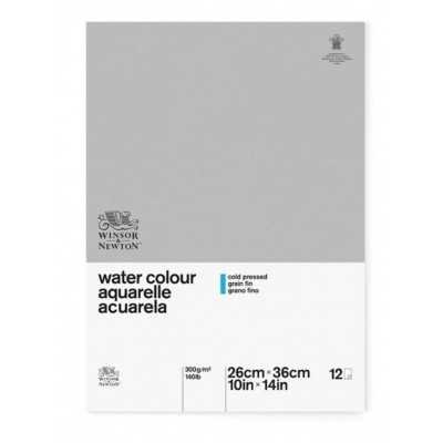 Block para Acuarela de 300 gramos 26x36 cm x12 hojas Winsor & Newton