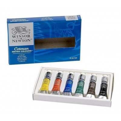Set de Acuarela Profesional Cotman  x6 Tubos de 8 ml  Winsor & Newton