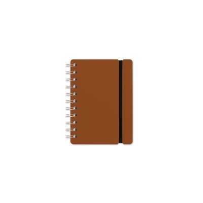 Cuaderno Studio A6 Mattone x80 hojas rayadas cuero reciclado Vacavaliente