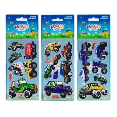 Plancha Stickers Camionetas Maco